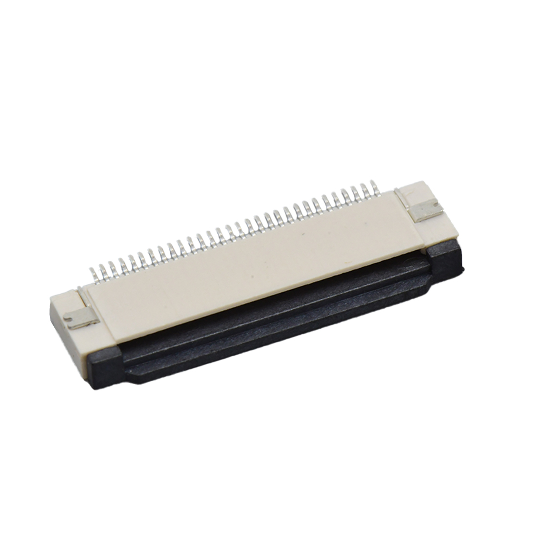 F0501 FPC FFC连接器Pitch 0.50mm 90°H2.00mm ZIF前掀盖下接触卧贴 FPC 30Pin米黄色 镀全金G/F